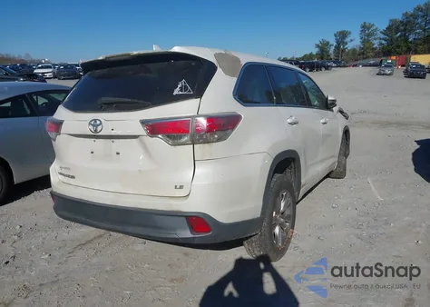 2015 Toyota Highlander Le Plus V6 z USA, uszkodzony, nr VIN 5TDZKRFH7FS042013